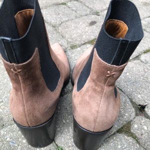 rag & bone taupe suede boots 37.5